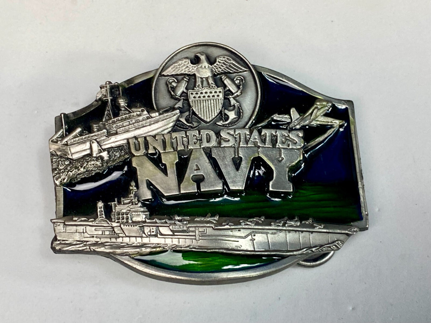 United States Navy Military Naval Force Commemorative 1987 Siskiyou Belt Buckle