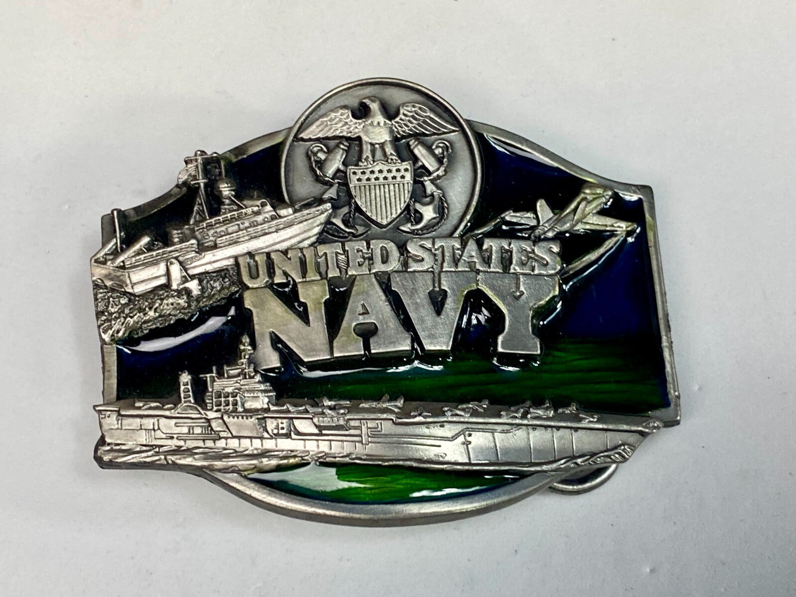 United States Navy Military Naval Force Commemorative 1987 Siskiyou Belt Buckle