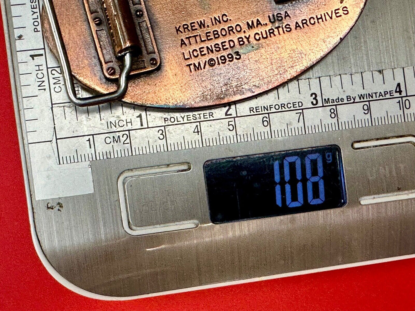 United Stated 50th Anniversary of World War 2 Commemorative belt buckle Crew INC