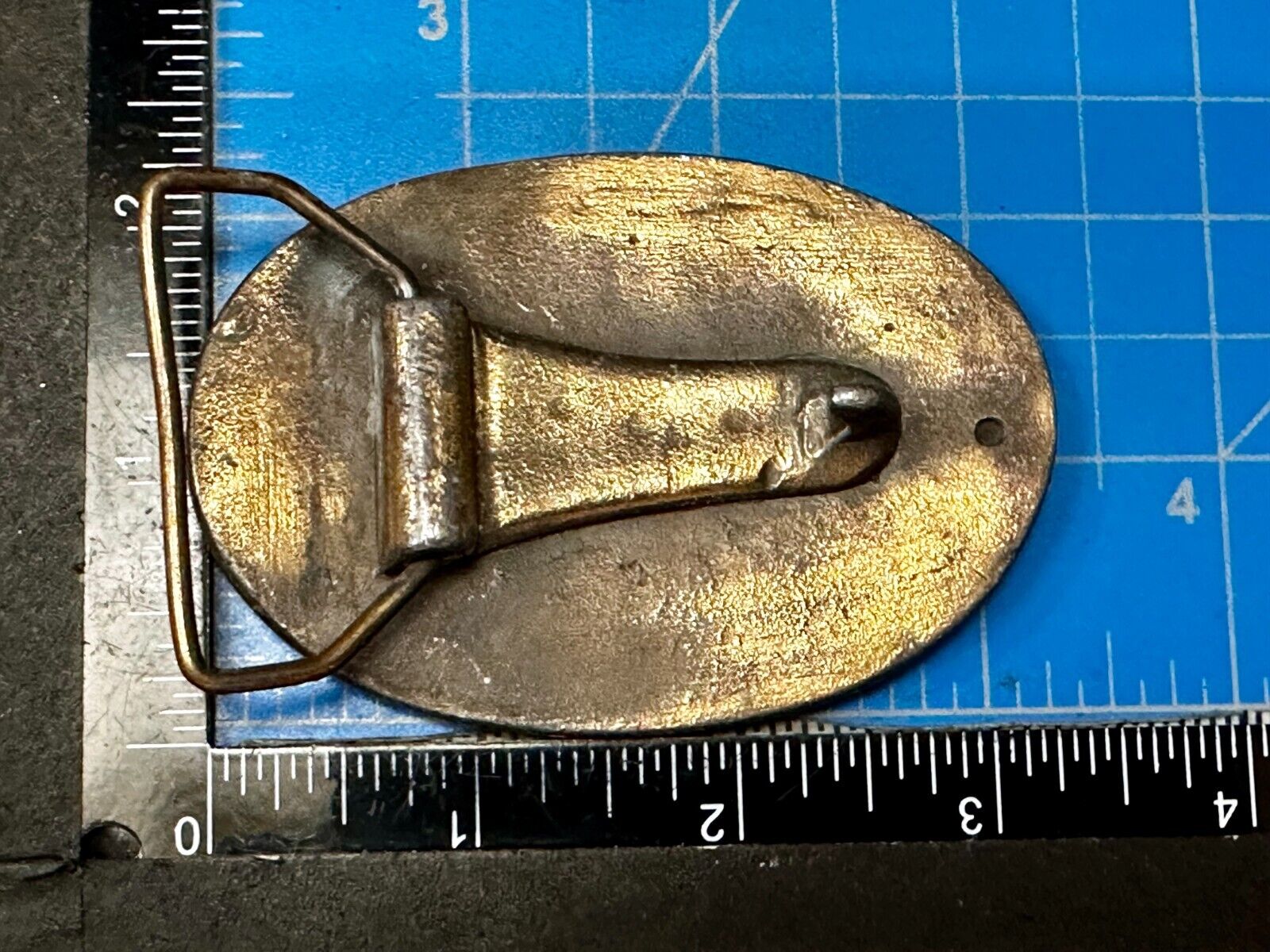 Antique Fire Fighters Fireman Horse Drawn Pumper Wagon Vintage Belt Buckle