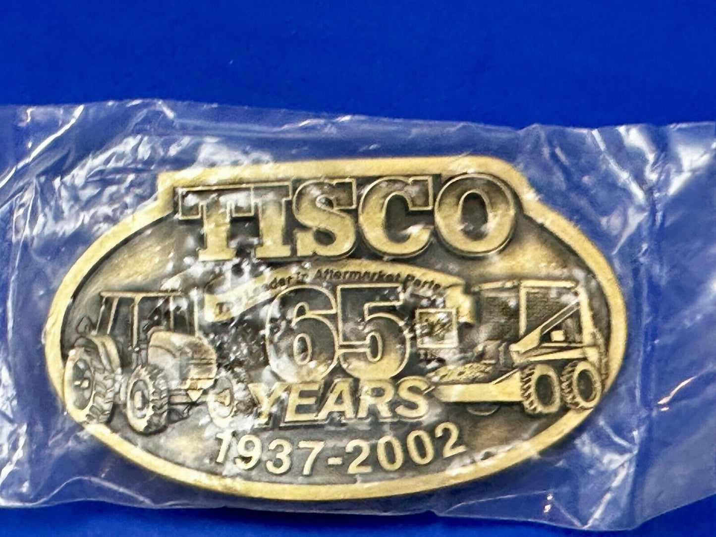 65 Years TISCO 2002 Tractor Implement Supply company NOS Belt Buckle