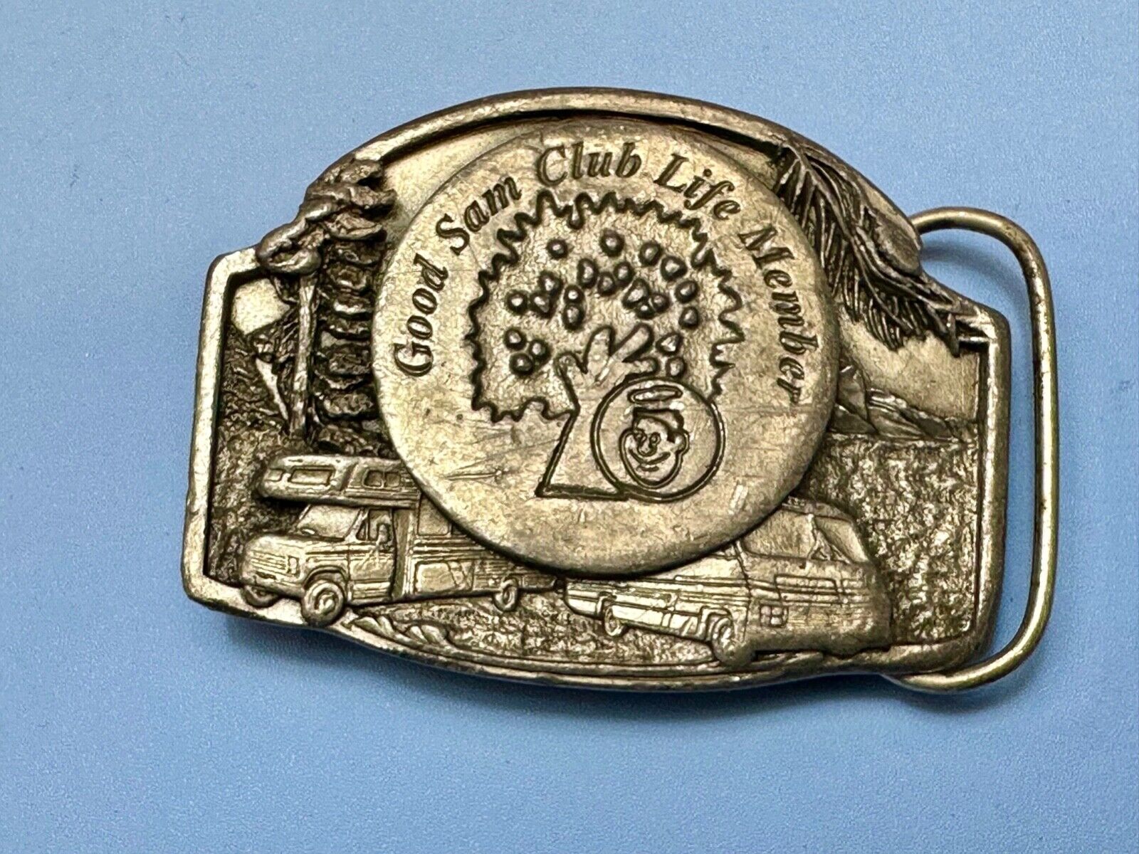 Vintage Good Sam Club Life Member Belt Buckle
