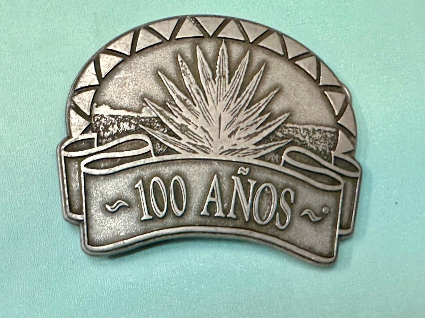 100 Anos (Years) Tequila Company Promo Advertising Belt Buckle