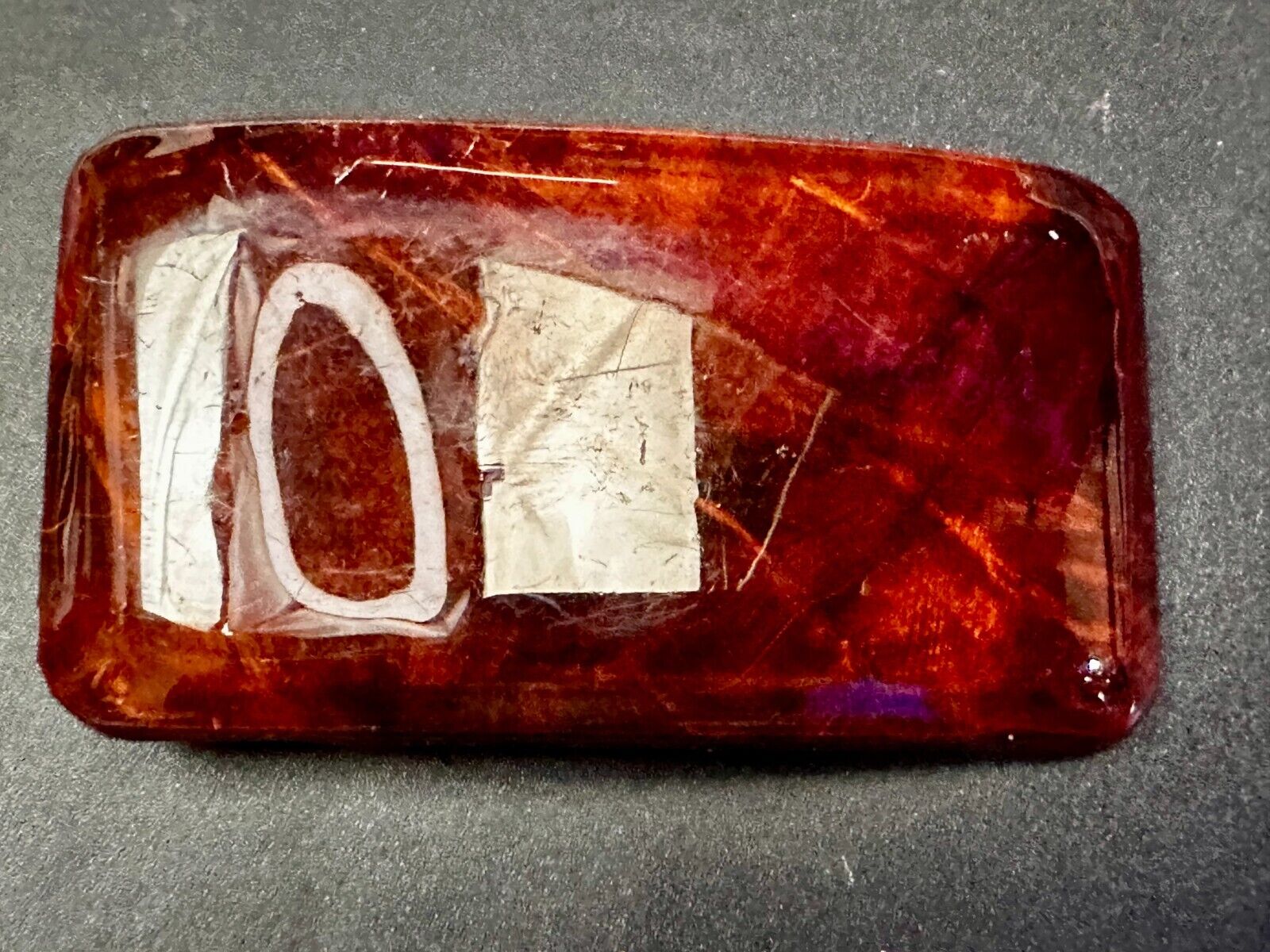 Vintage Glossy Polished Lacquered Wood Belt Buckle By Burl Wood West