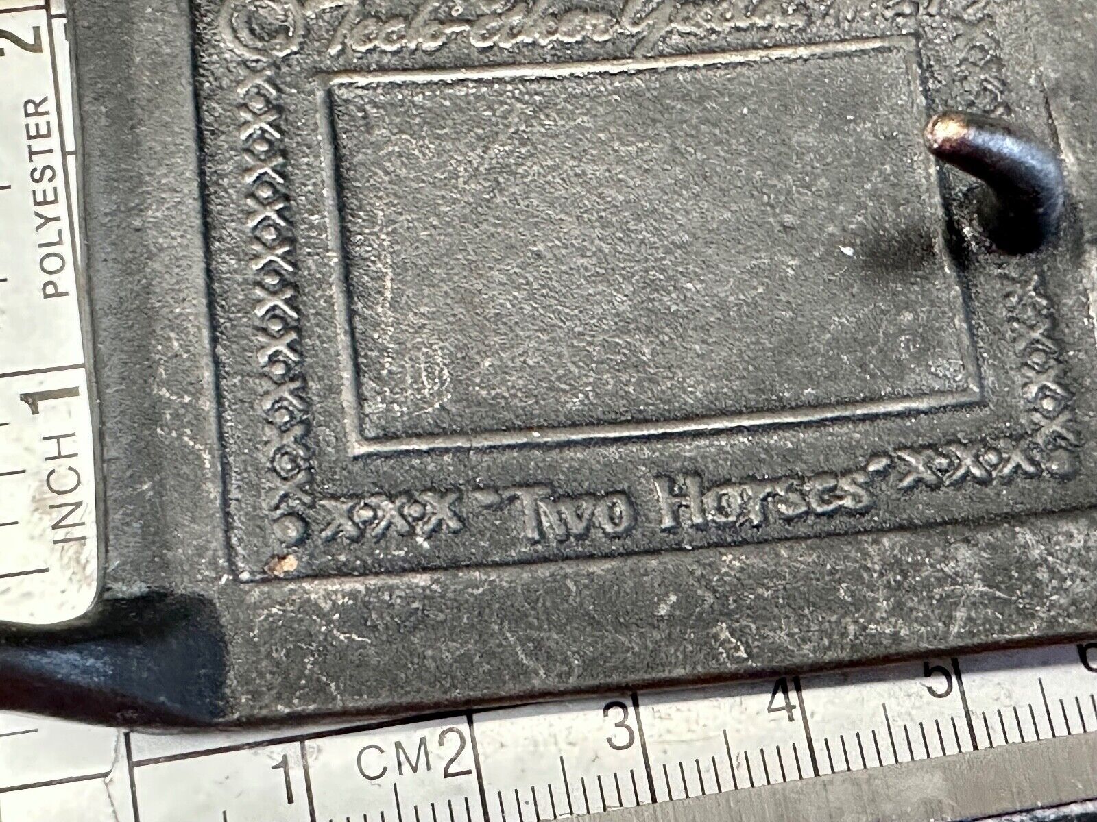 TWO HORSES TECH-ETHER GUILD Vintage art Horse lovers belt buckle