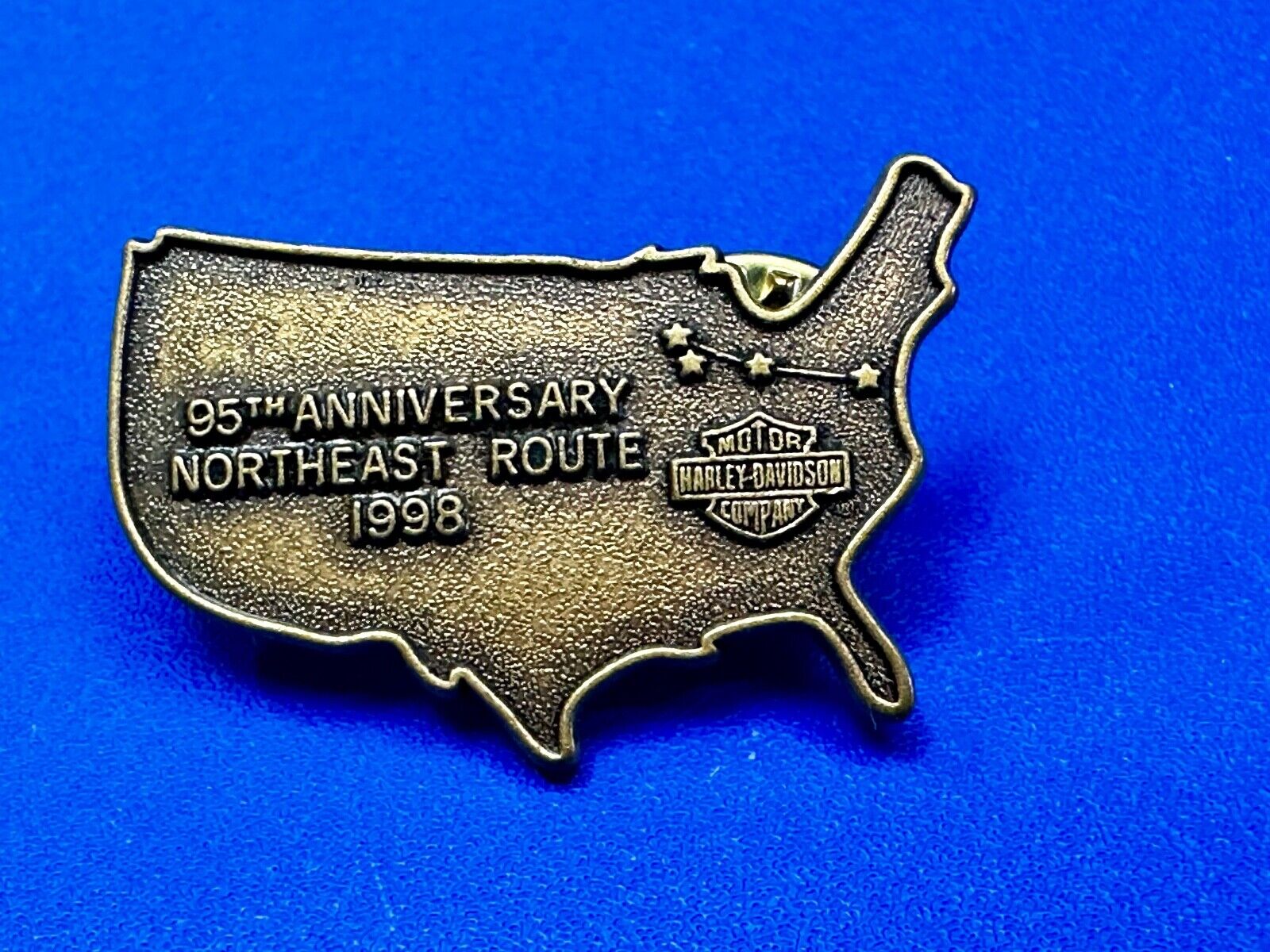 10 Piece LOT! 95th Anniversary Northeast Route 1998 USA Map Harley Davidson Pin