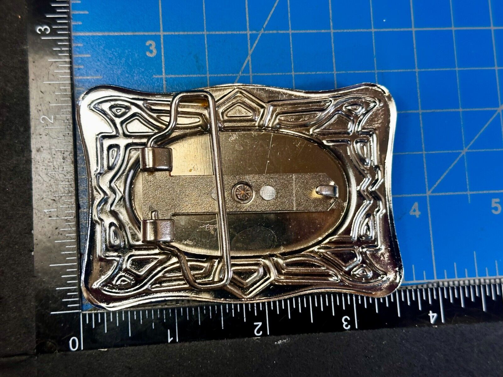 Vintage Cowboy Saddle Bronc Bucking Horse Two Tone Belt Buckle