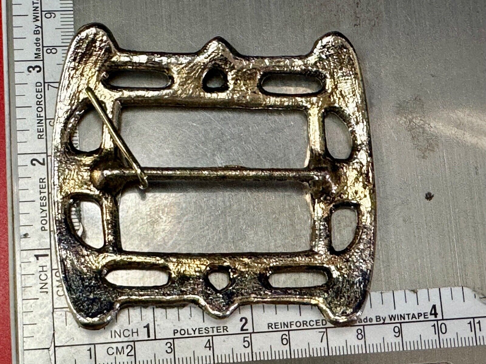 Victorian Vibe see through Rectangular center bar replacement belt buckle