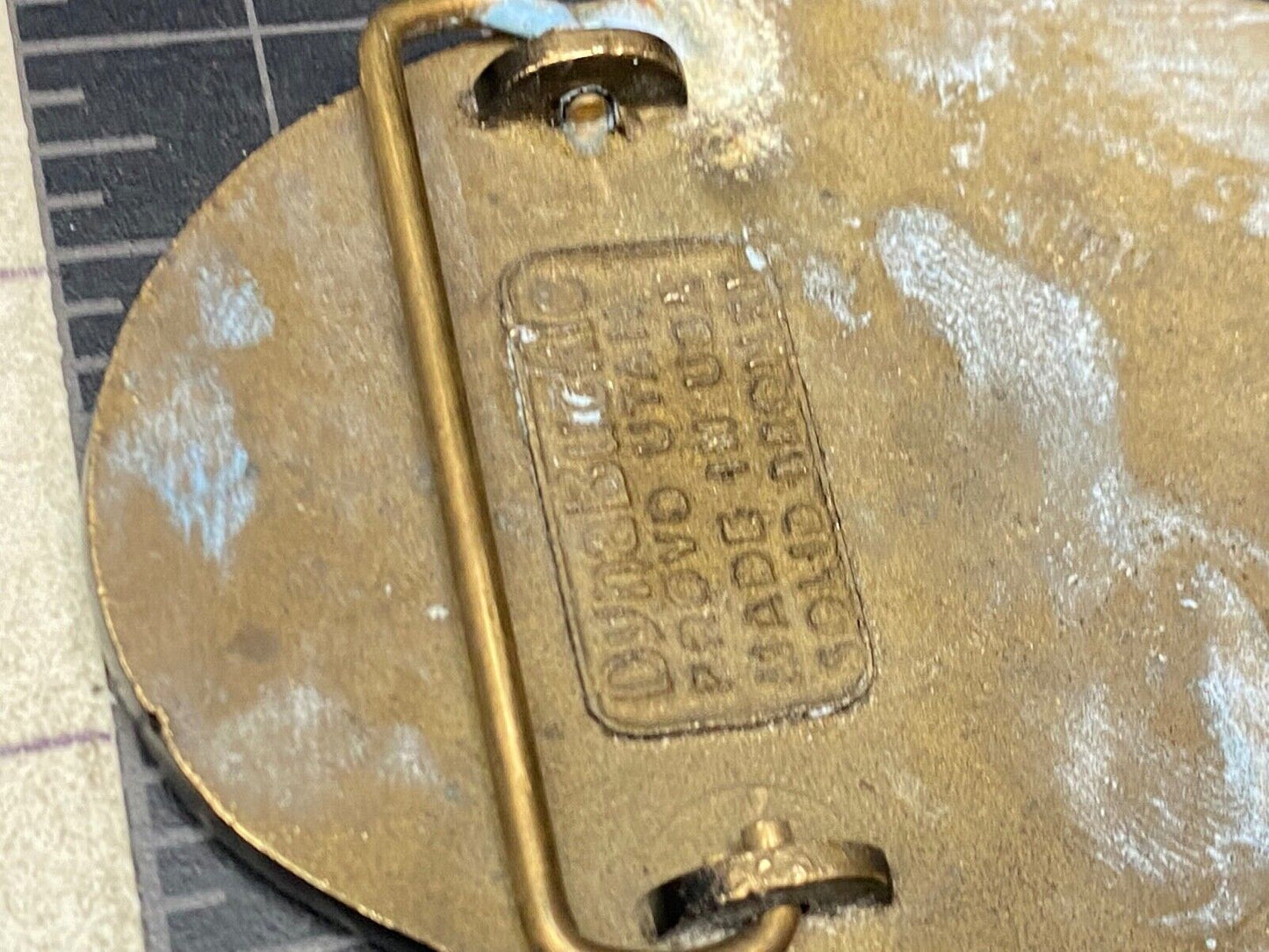 Vintage Ferguson Oil Construction Company Sidney Ohio Dunabuckle Belt Buckle 