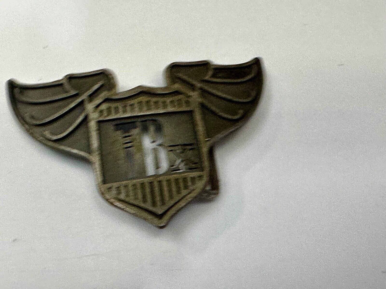 TBX Winged Bomb Vintage Silver Tone Cutout Belt Buckle