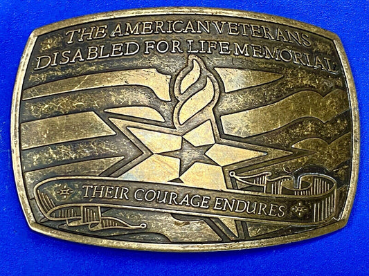 American Veterans Disabled For Life Memorial Commemorative Belt Buckle