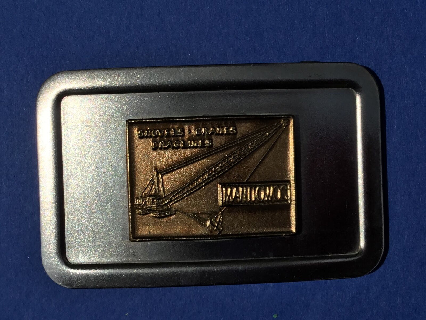 VERY RARE BELT BUCKLE. - Shovels, Craines, dradlines MANDOWOG?    FISHER USA