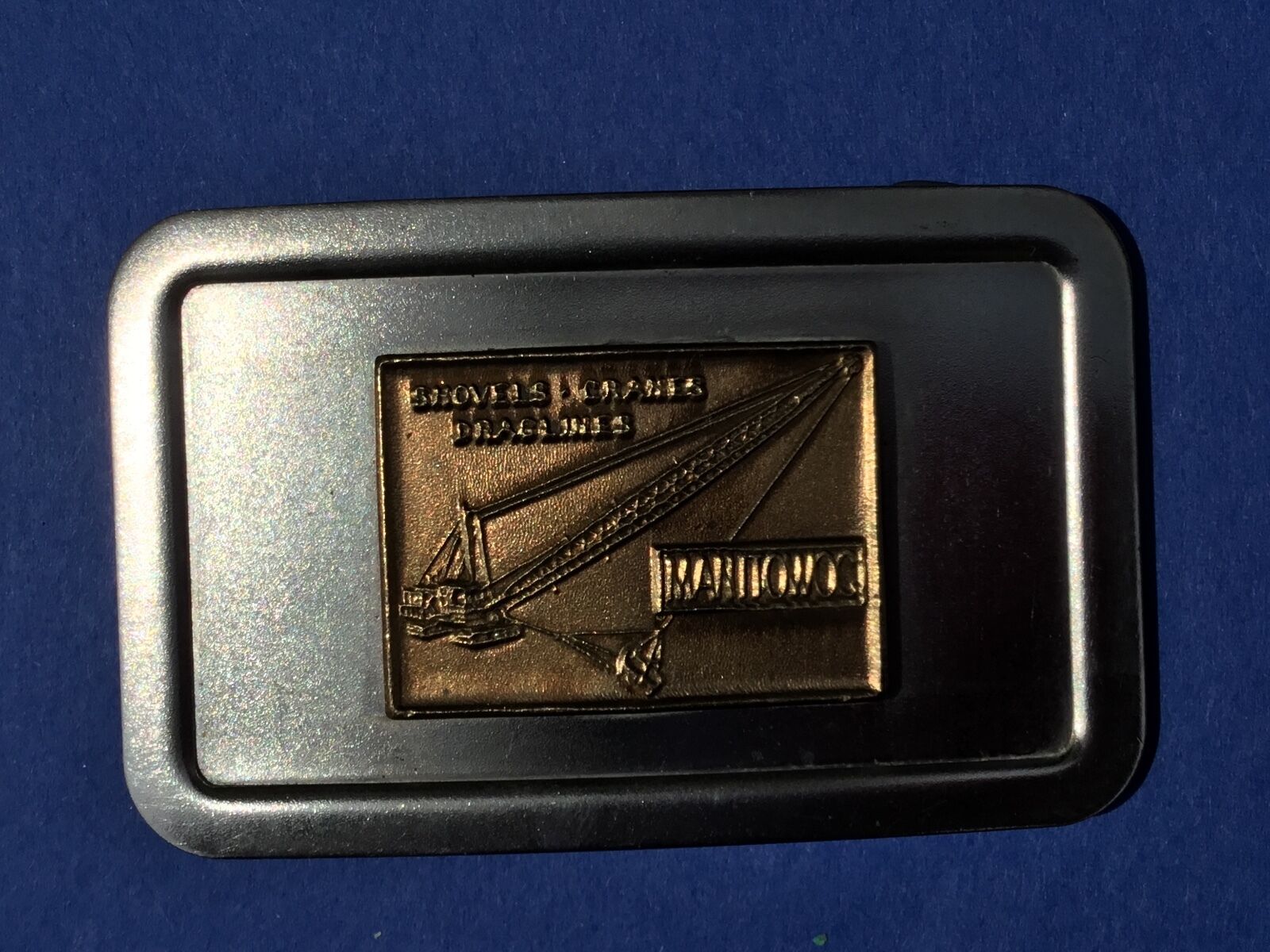 VERY RARE BELT BUCKLE. - Shovels, Craines, dradlines MANDOWOG?    FISHER USA