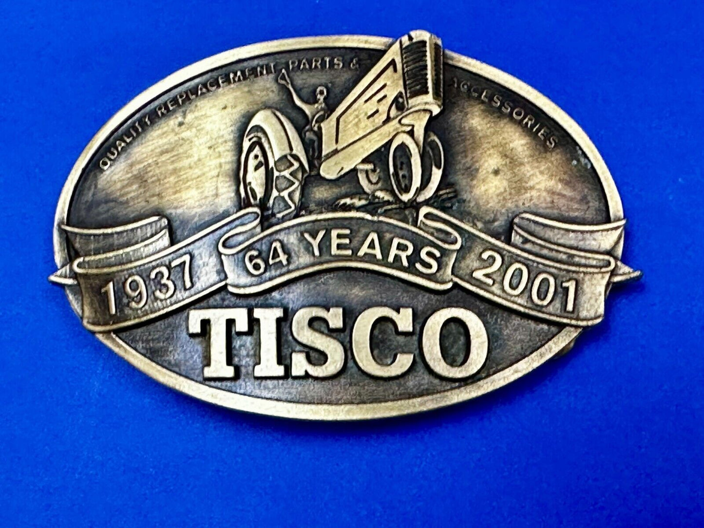 64 Years TISCO Tractor Implement Supply company NOS Belt Buckle by Speccast