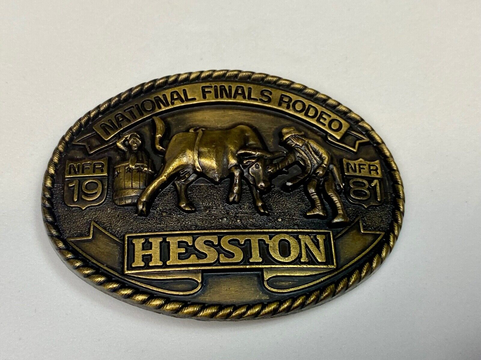 1981 Nfr Hesston Rodeo Finals, Limited Edition Collector's Belt Buckle