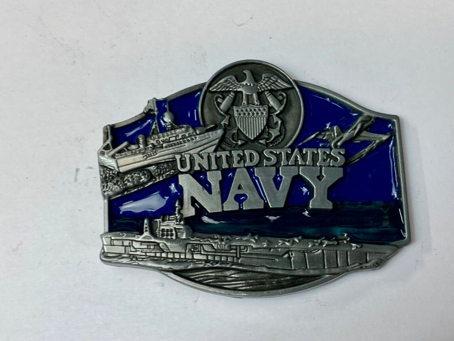 United States Navy American Battleship Anchor Raised belt buckle