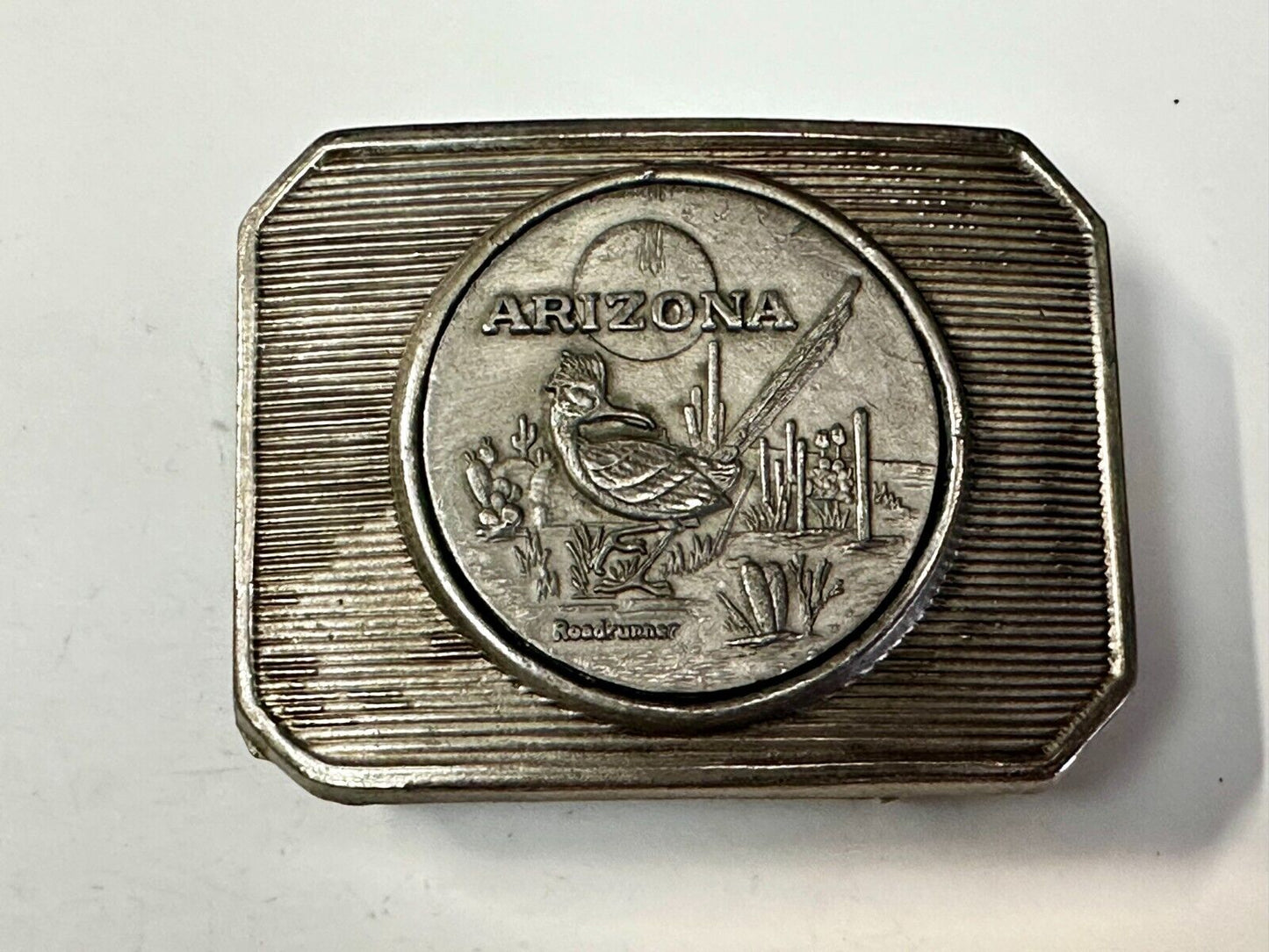 Arizona Roadrunner SouthWestern Desert Bird Vintage Coin Style Belt Buckle