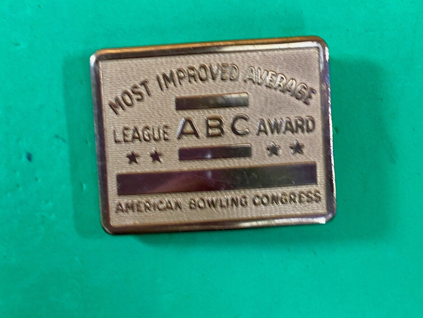 Abc American Bowling Congress  Belt Buckle - Most Improved League Award 