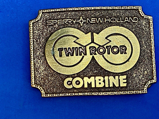 Vintage 1978  **Sperry New Holland Twin Rotor Combine** Belt Buckle