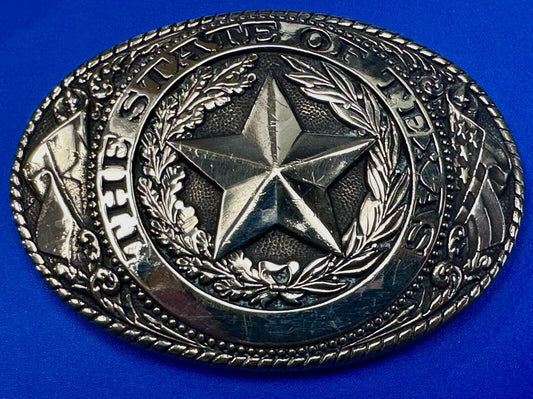 The Great State of Texas, Lone Star - Tony Lama Collection western belt buckle