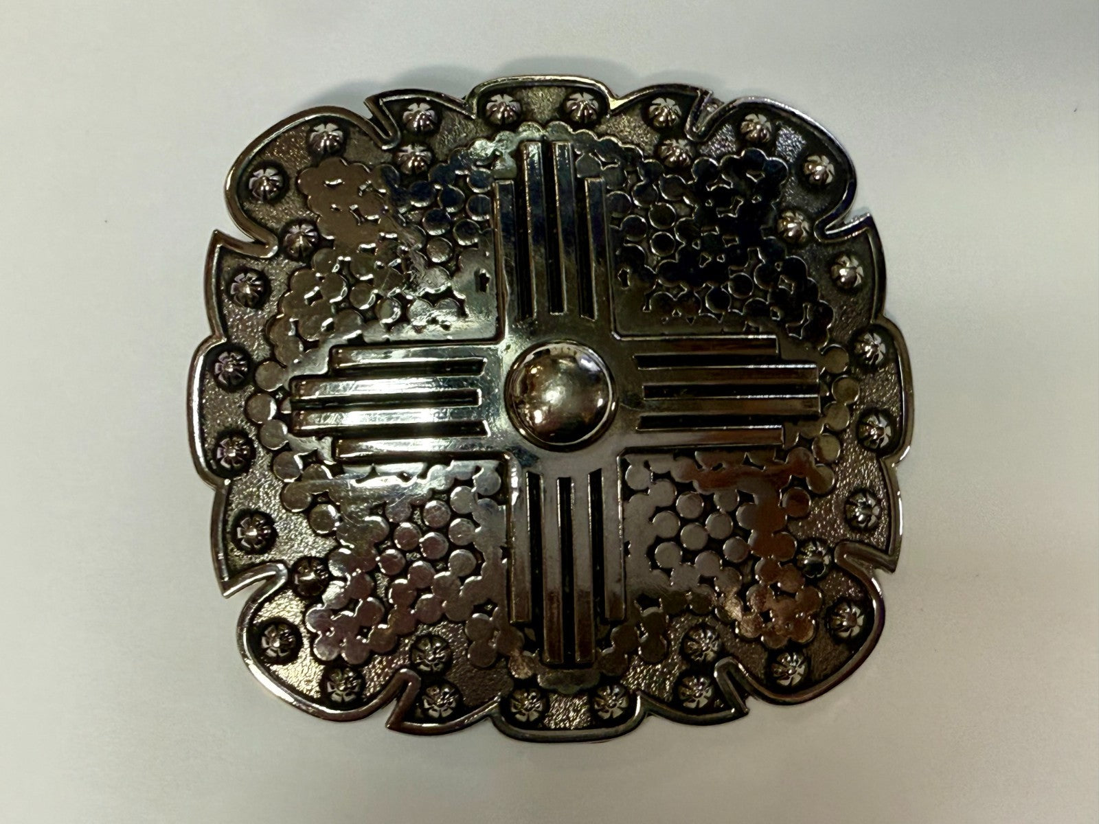 Artisan? Engraved Silver Color Western Framed Belt Buckle for 3/4" Belt 