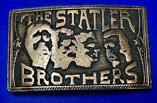 The Statler Brothers  Music Band Group - Jim Watson Vintage 1974 Belt Buckle