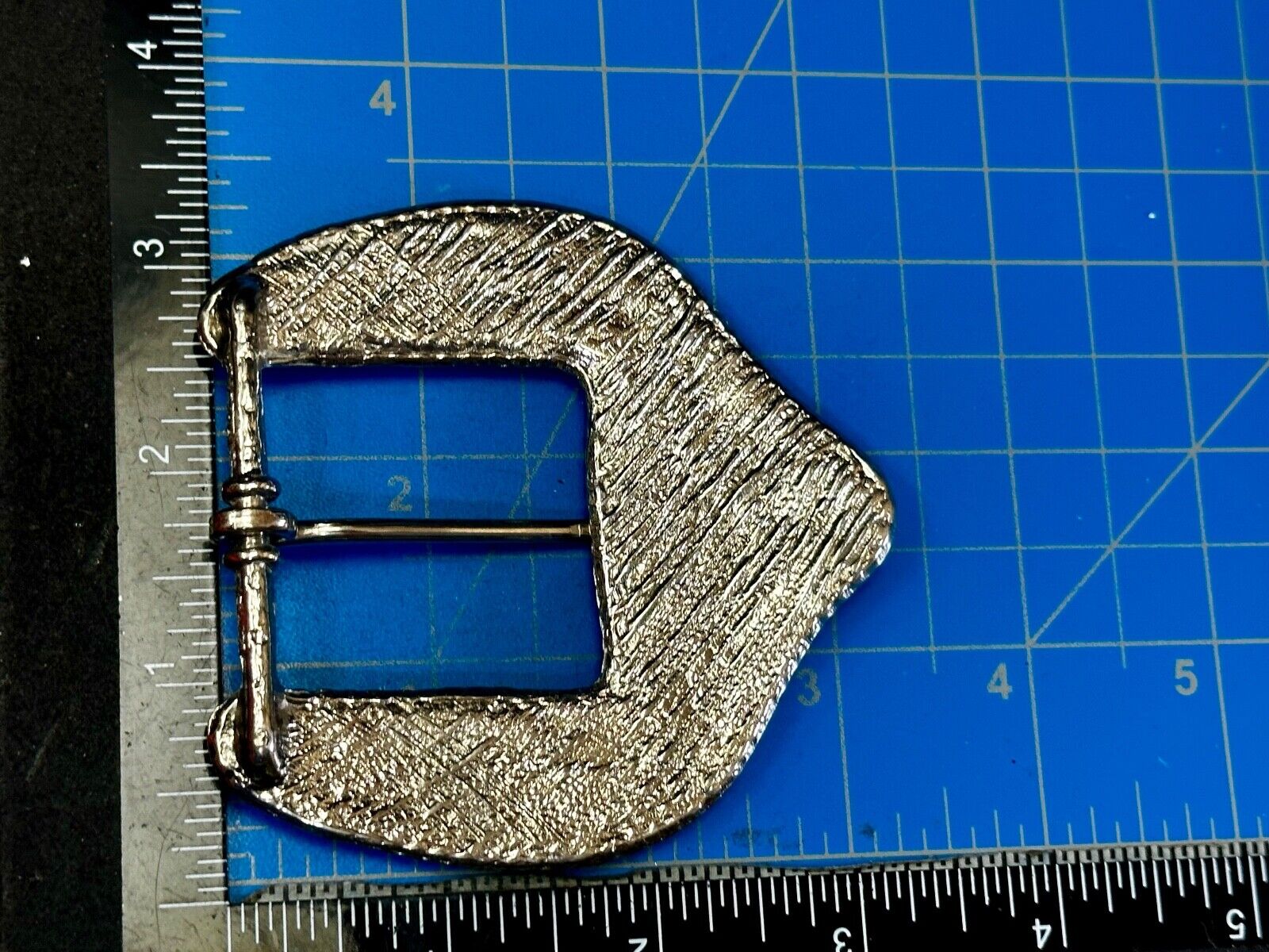 Unique Silver tone Replacement Belt Buckle w/ multi colored Rhinestone accents