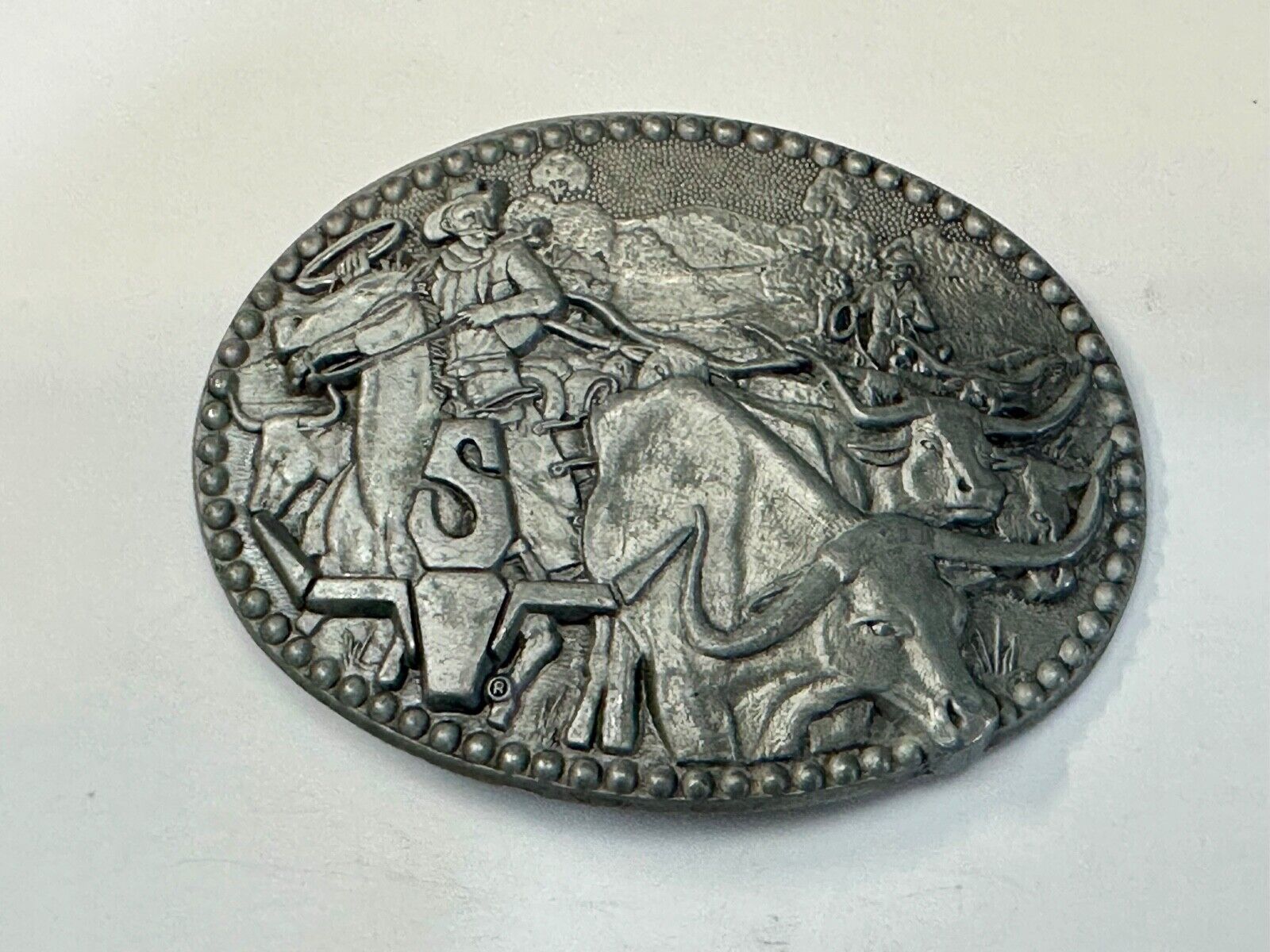 ADM ZEE SERIES Cowboy Western Longhorn Steer Cow Belt Buckle SHEPLERS