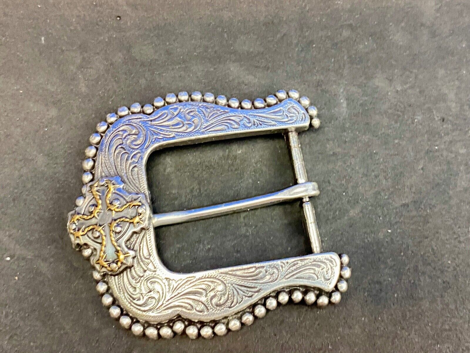 Vintage flower swirl dress western cowgirl belt buckle 
