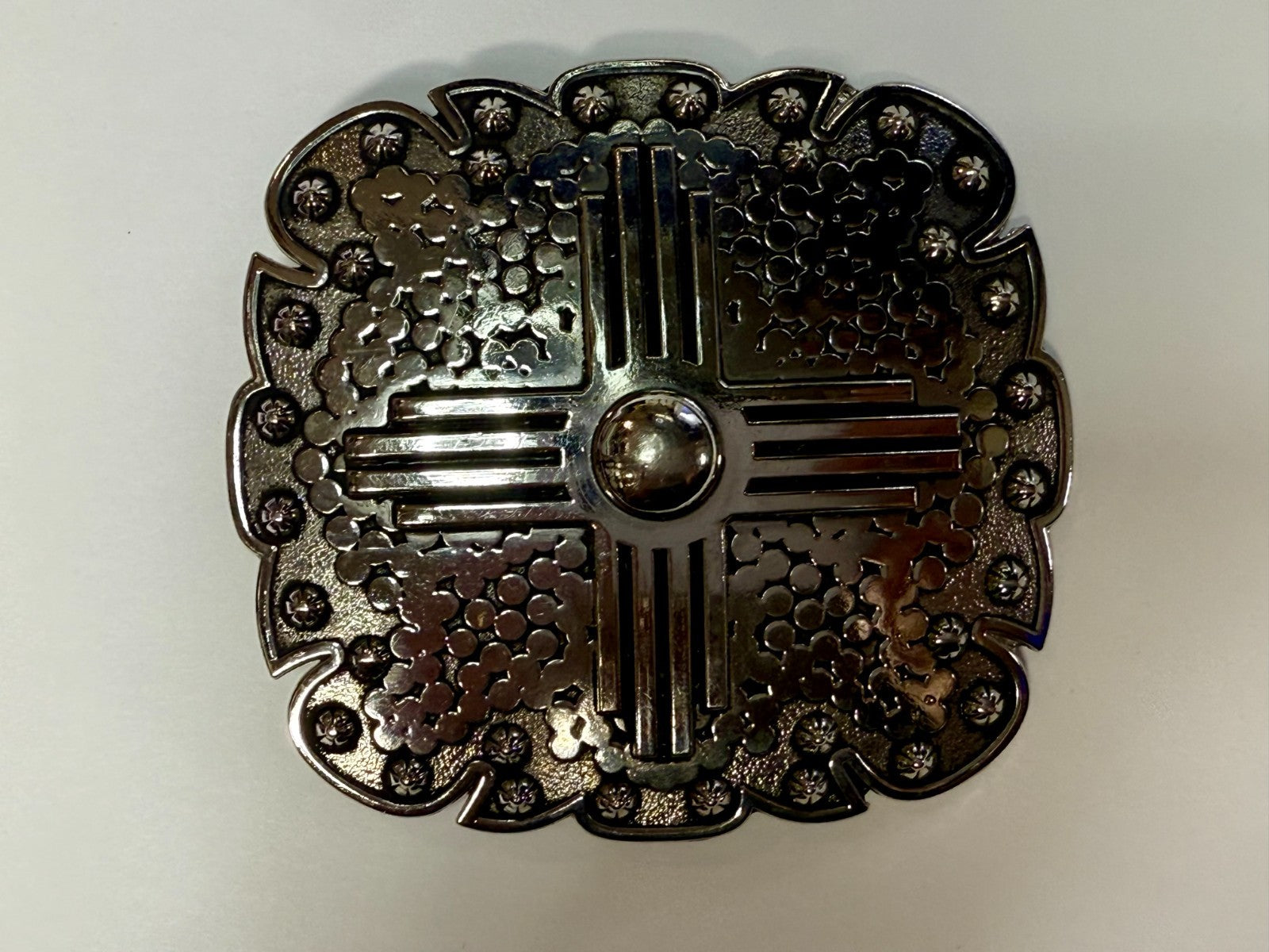 Artisan? Engraved Silver Color Western Framed Belt Buckle for 3/4" Belt 