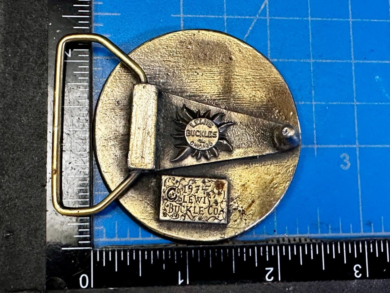 B & O  Baltimore and Ohio Railroad Vintage 1974 Belt Buckle by Lewis Buckle Co.