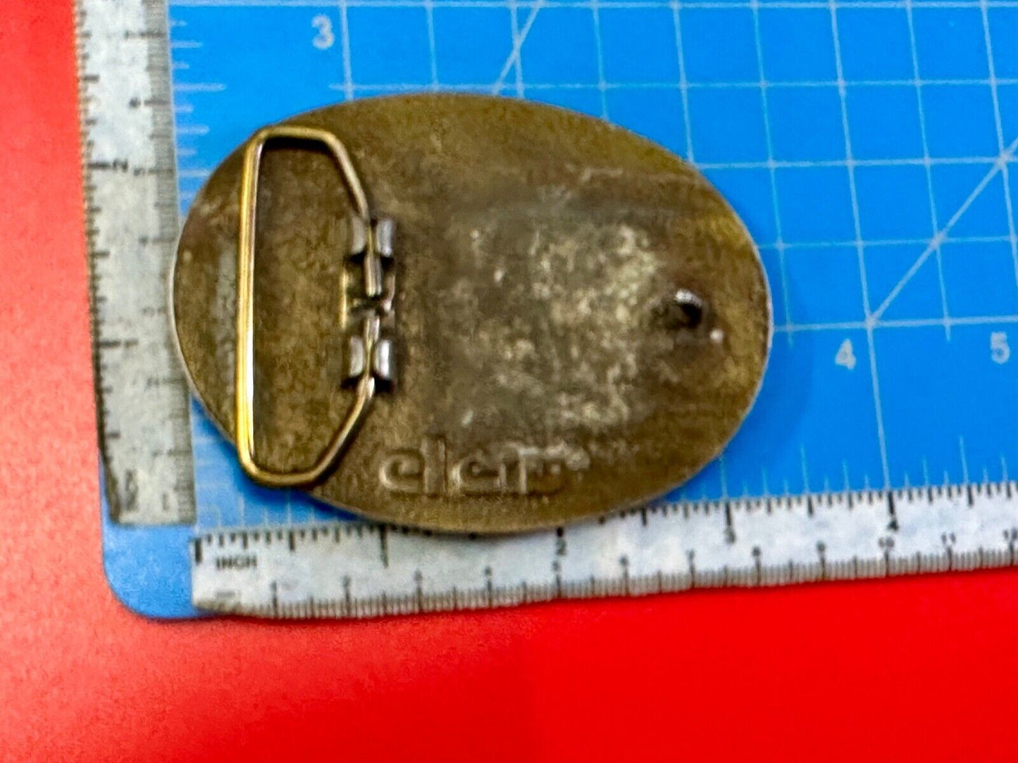 Vintage leather belt buckle by El Cid to restore of craft project