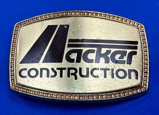 ACKER Home Construction Company Promo Advertising belt buckle  FL, GA, Texas