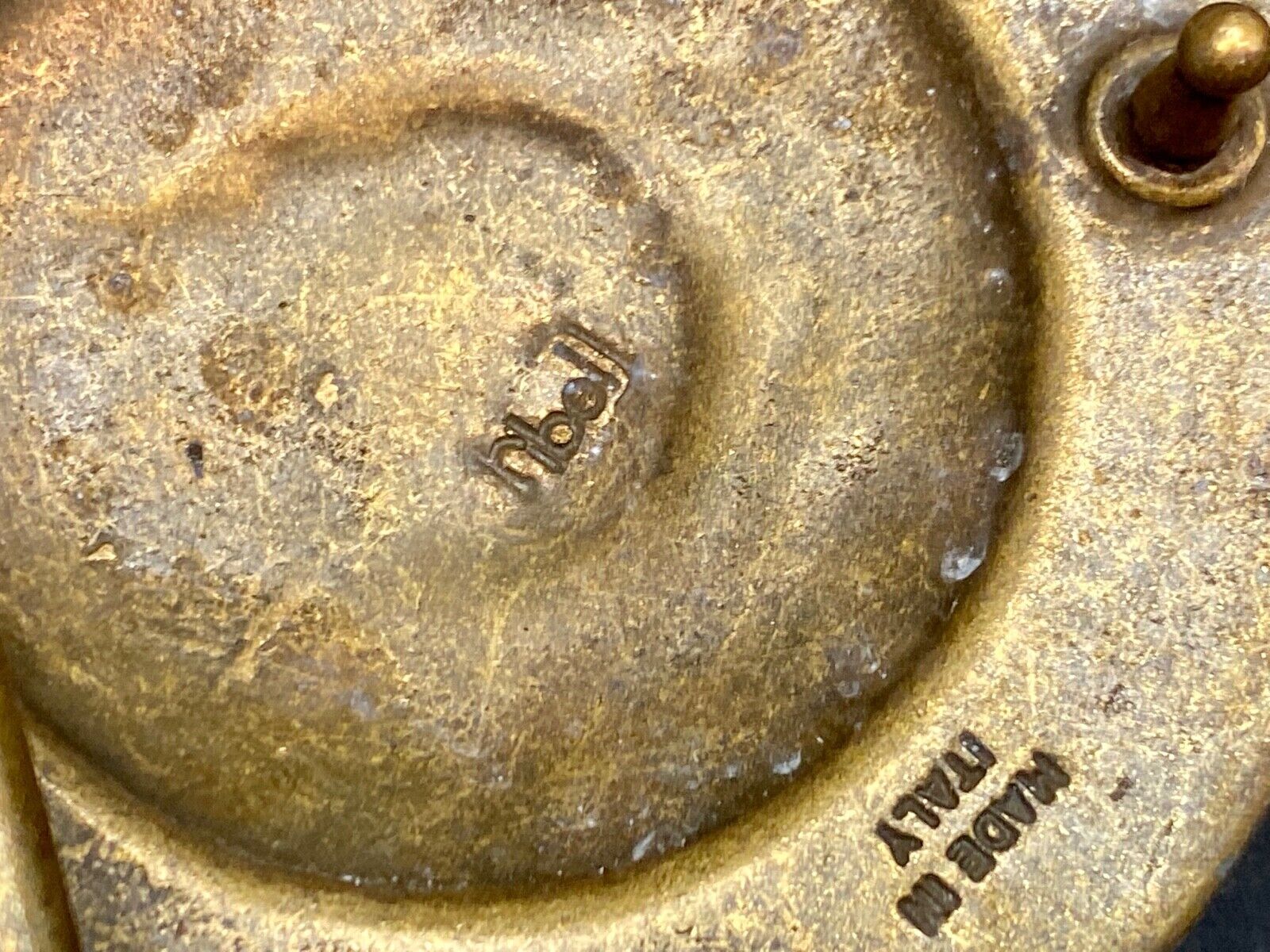 Very Rare!    VIntage RIBEL, Made in Italy belt buckle 