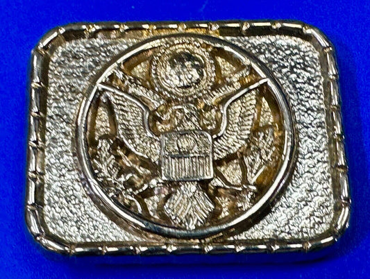 USA patriotic emblem presidential seal gold & silver color Vintage belt buckle