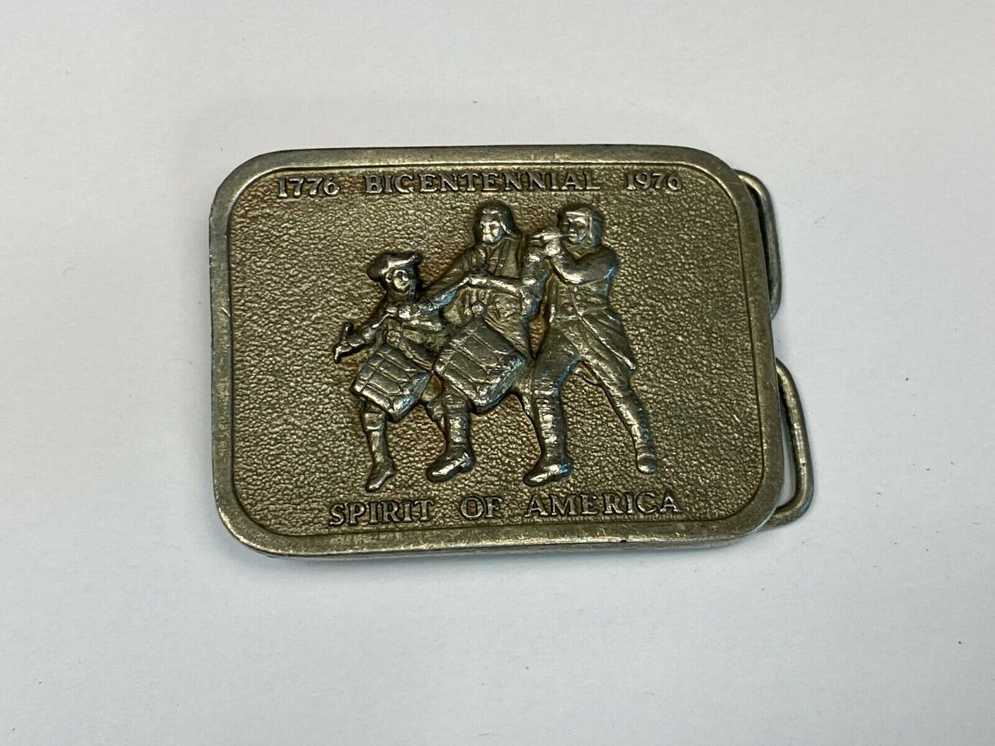 1976 Bicentennial Spirit Of America Marching Band 1776-1976 Bergamot Belt Buckle