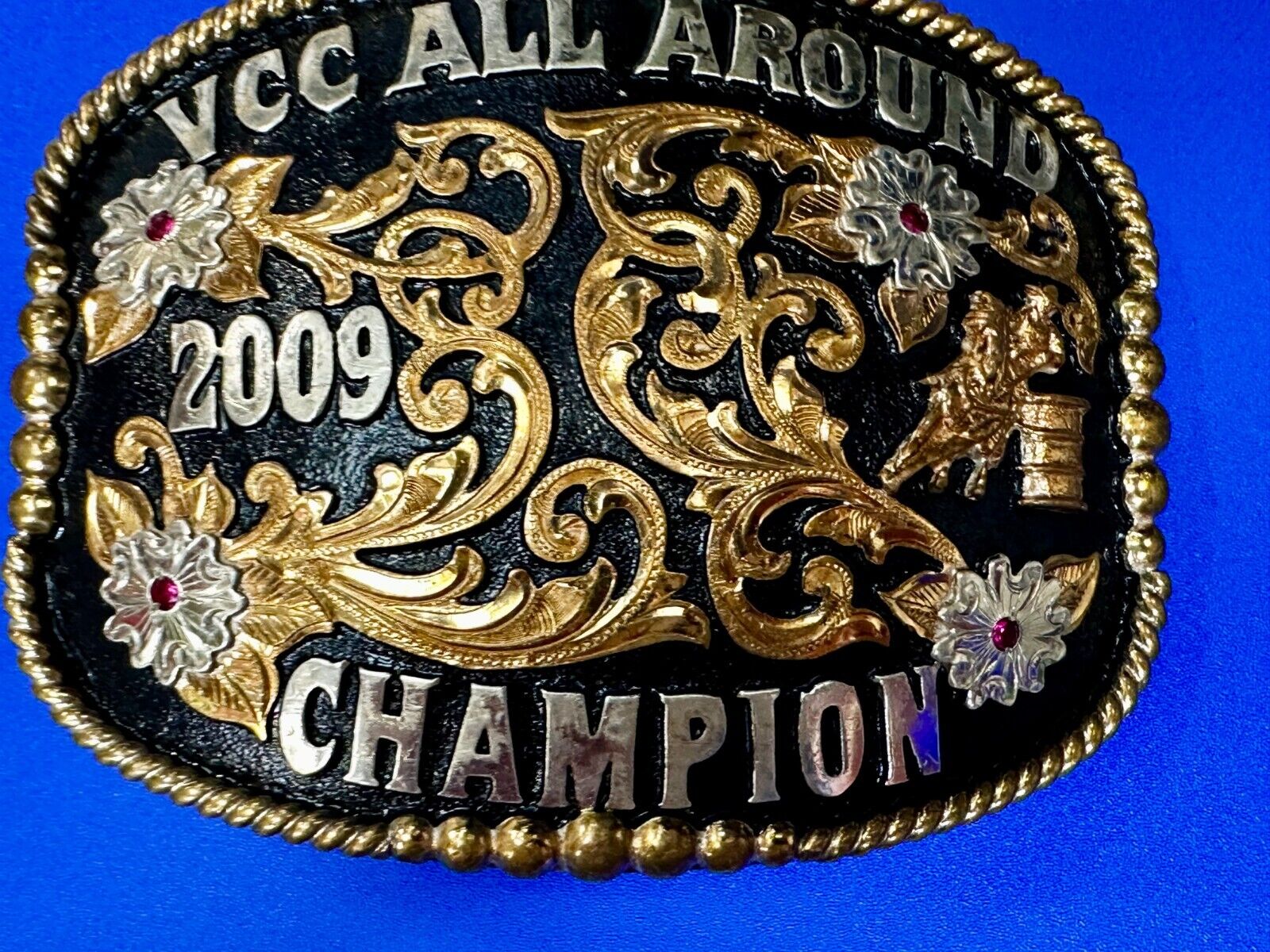 VCC All Around Champion 2009 Rodeo Trophy Belt Buckle by Cut Above Andy Andrews