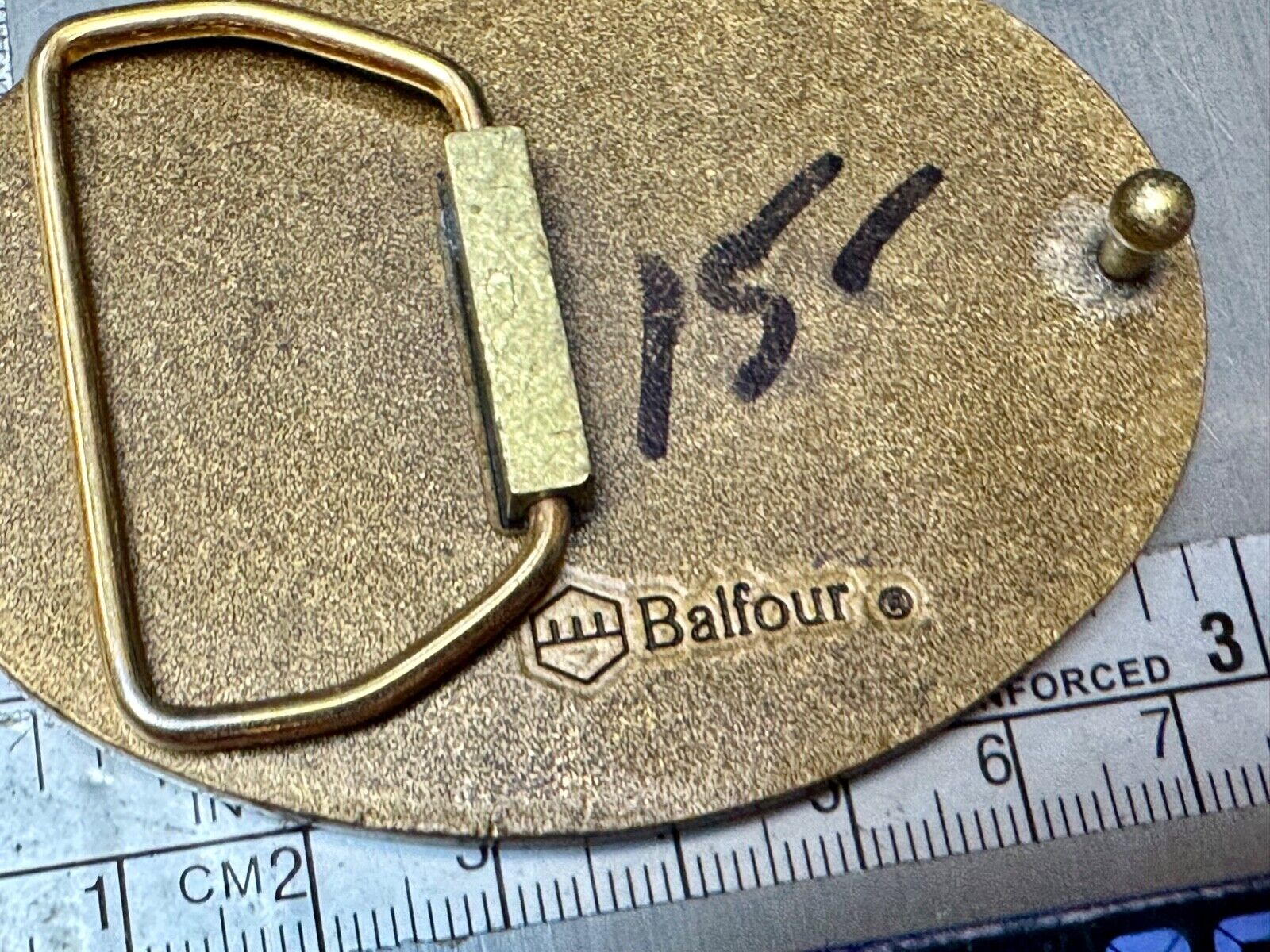 1986 Texas wagon train TRILAND  Circle Tx for past & Future Balfour belt buckle