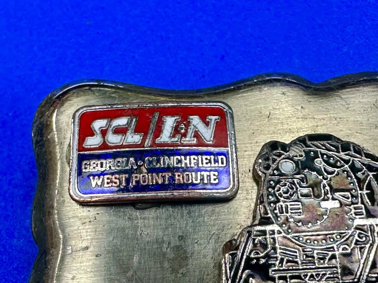 Train Collectors Multi Style Company silver tone belt buckle