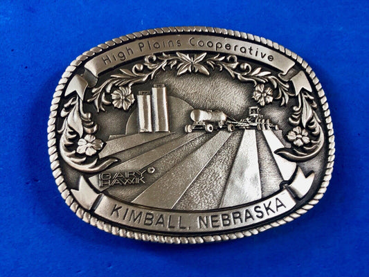 1987 Collector Series HIGH PLAINS COOPERATIVE Kimball NE 330 of 500 Belt Buckle 