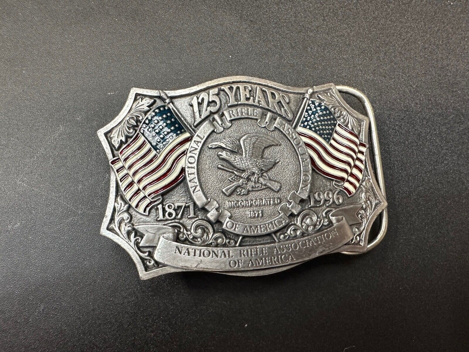1996 NRA National Rifle Association Firearms Freedom 125 year celebration belt
