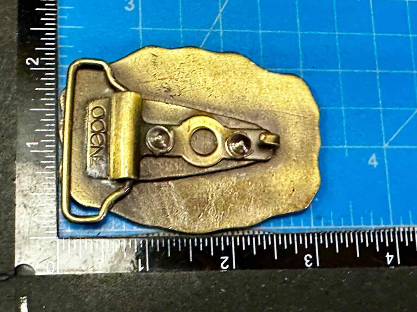 Tony Custom Name Western Framed  Flower Swirl Belt Buckle by ODEN Inc.