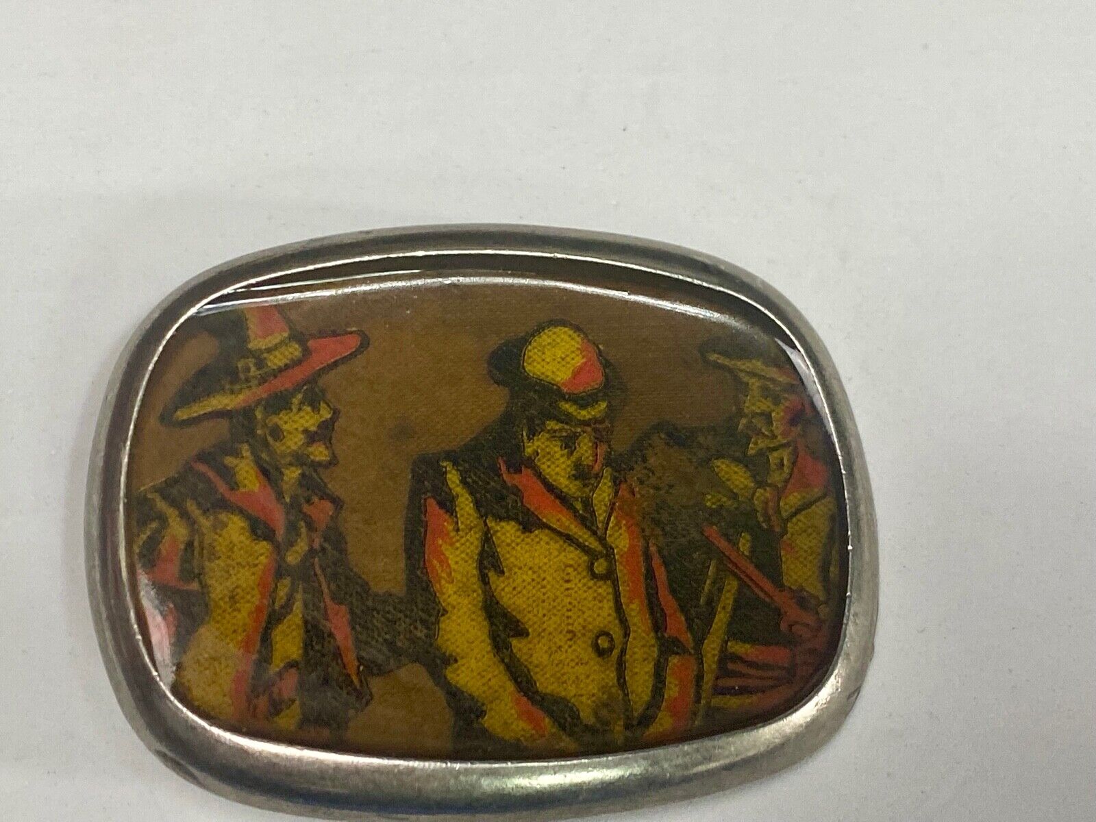 719 Story Picture Belt Buckle   - Old Time Movie Stars