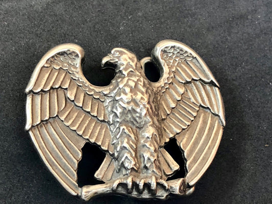  Vintage 80s Retro? AVON Perched Eagle Thick Metal Belt Buckle