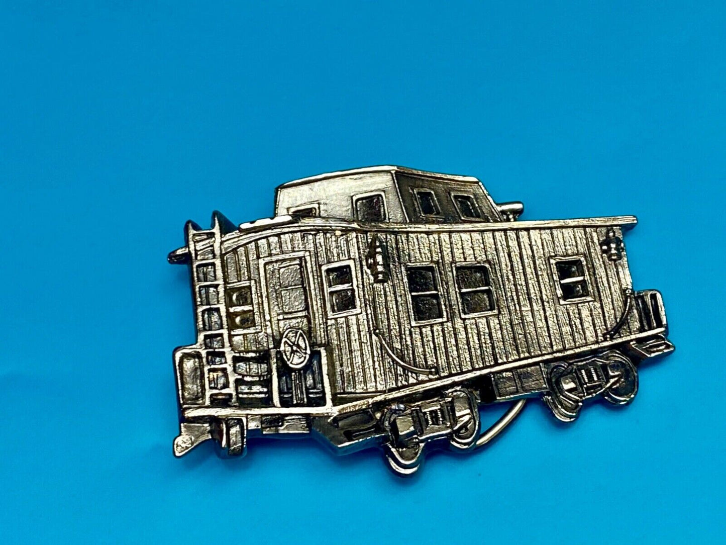 1979 caboose RR Rail Road Train Car cut out - The Great American belt buckle Co