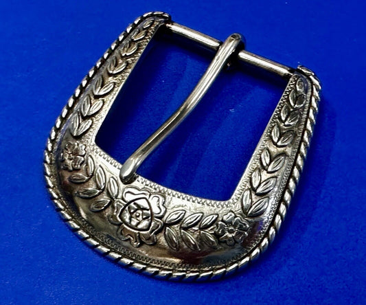 Ariat 2006 Ranger Style Detailed Flower Swirl Rope Outlined Belt Buckle