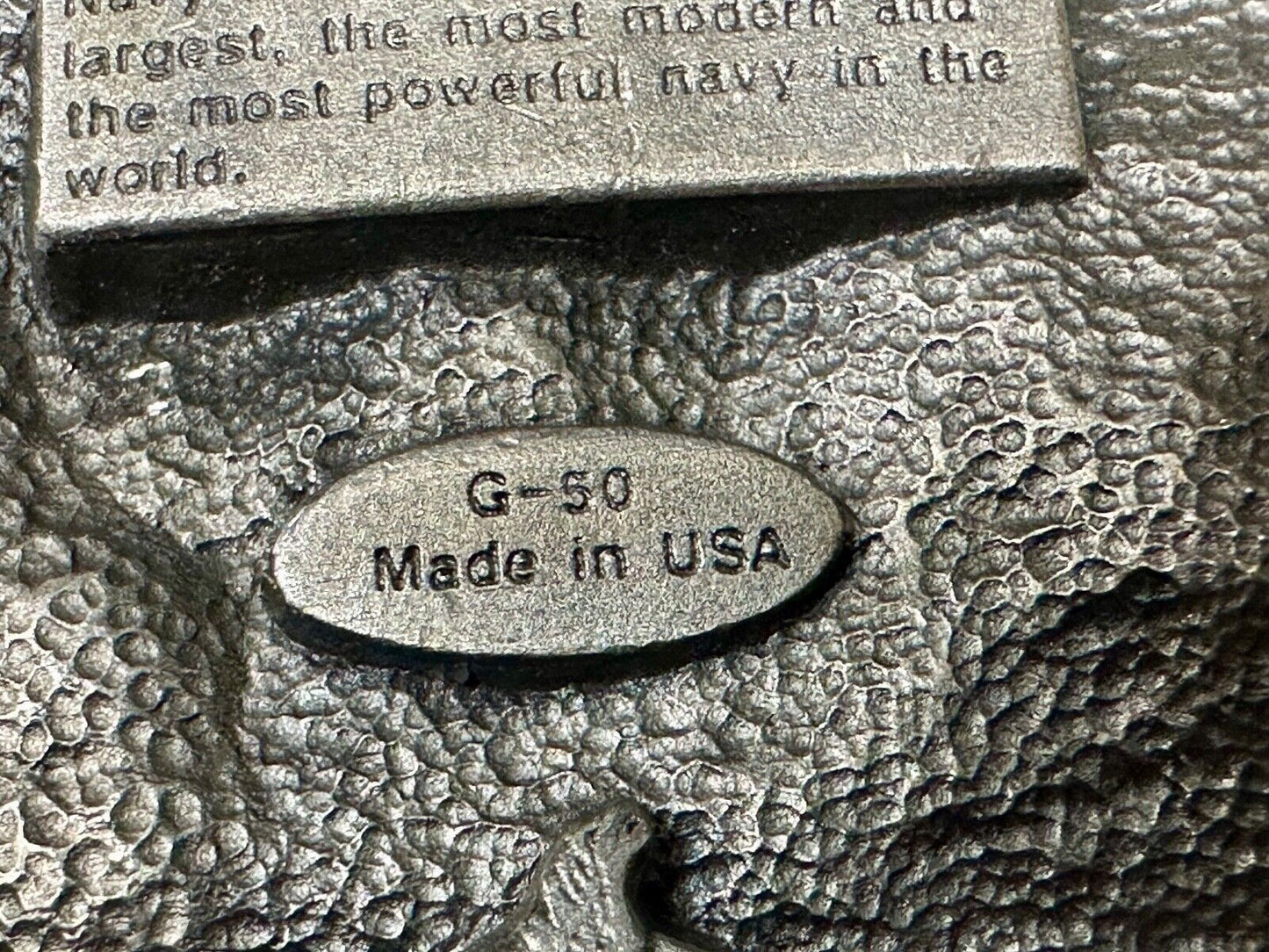 United States Navy - Patriot America G-50 Commemorative Siskiyou Belt Buckle