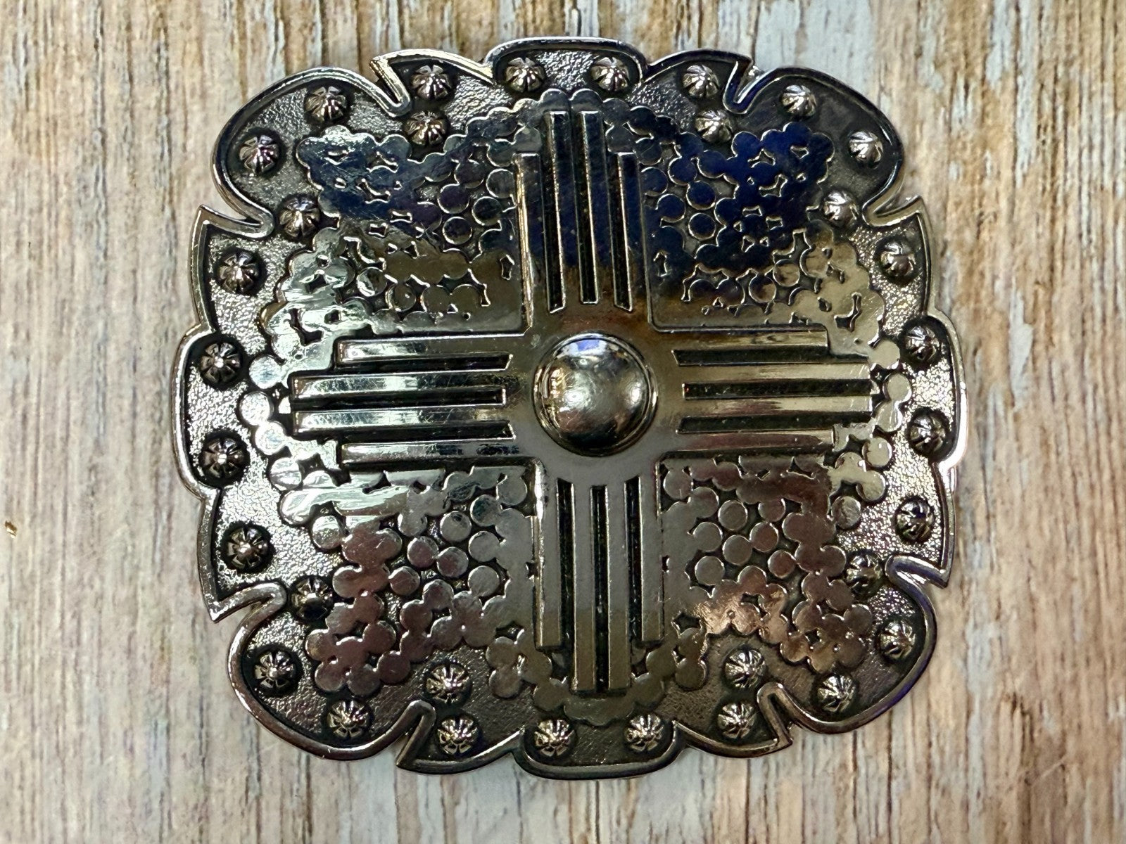 Artisan? Engraved Silver Color Western Framed Belt Buckle for 3/4" Belt 