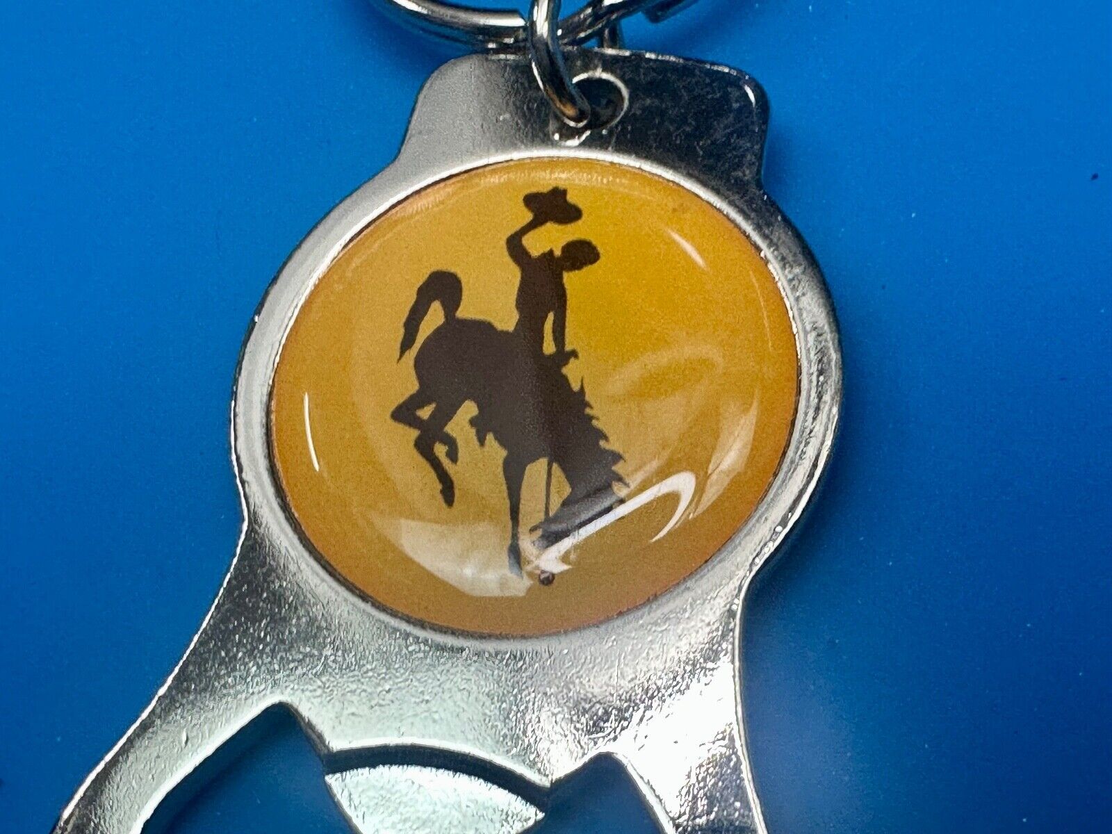 University of Wyoming Cowboys Bottle Opener Keychain Key Ring by Aminco