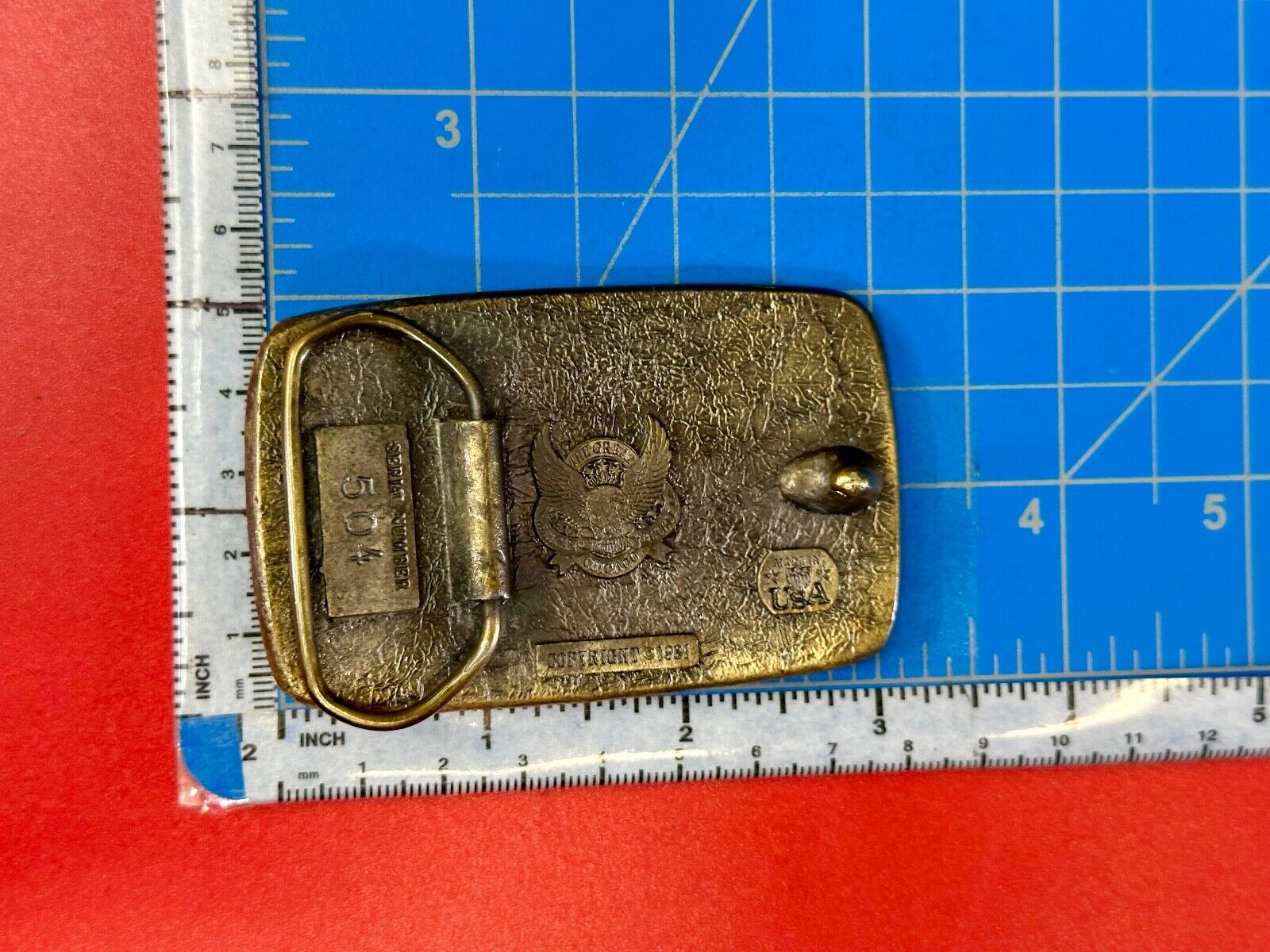 Majestic Patriotic EAGLE Vtg.  1981 The Great American belt buckle Commemorative